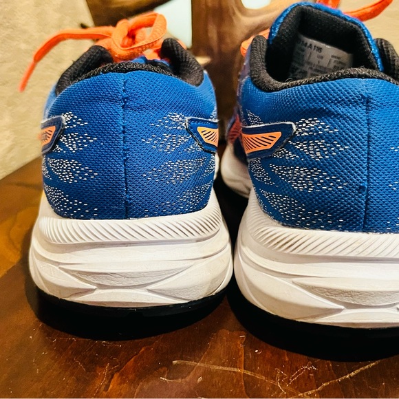 Asics Kids Sneakers in Blue and Orange - Picture 5 of 8